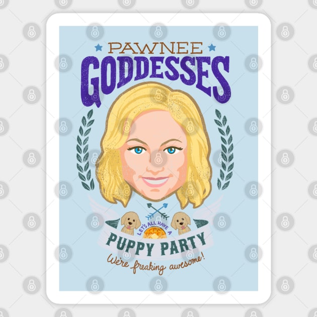 Pawnee Goddesses Magnet by sketchboy01